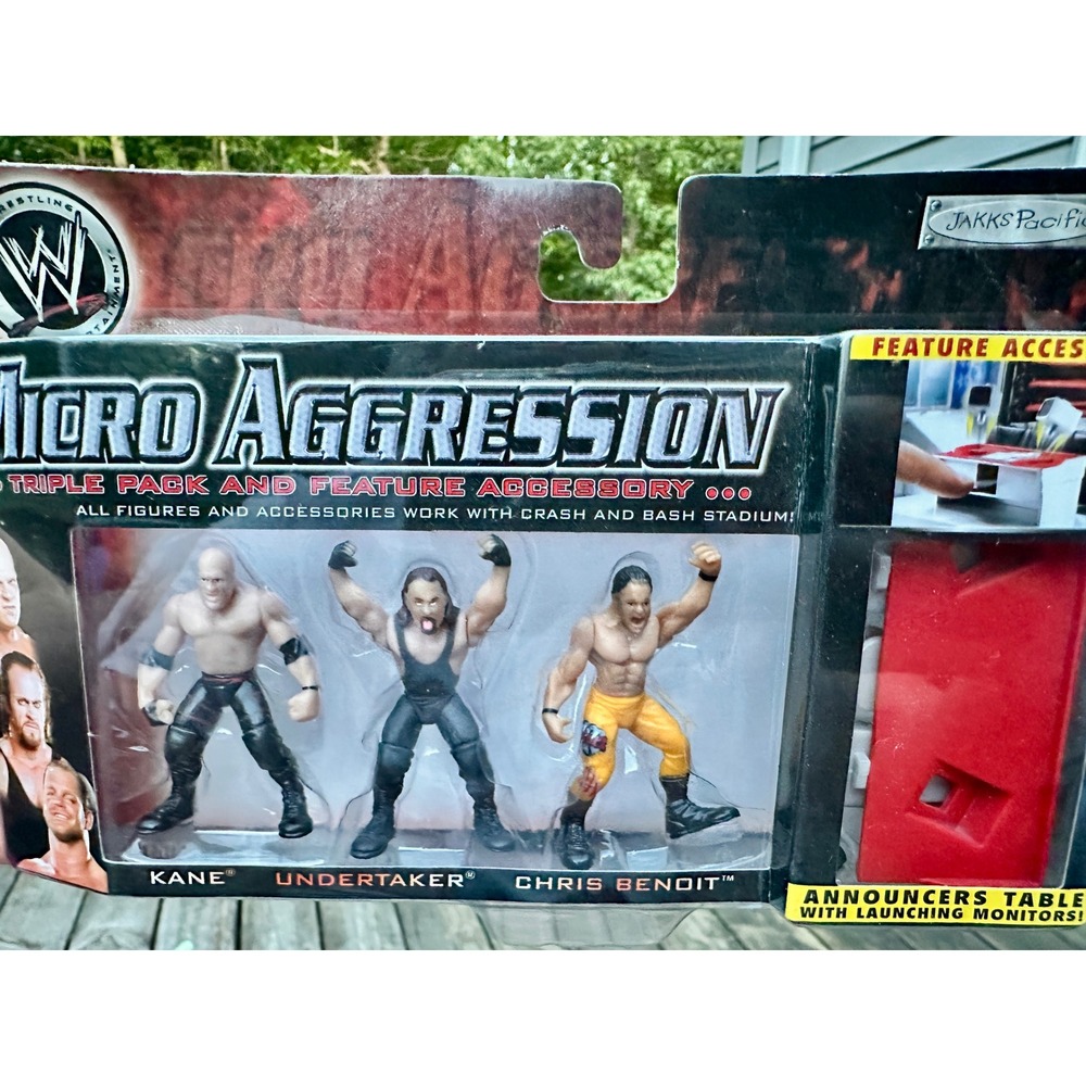 WWE Jakks Micro Aggression Series 1, Kane, Undertaker & Chris Benoit Figures